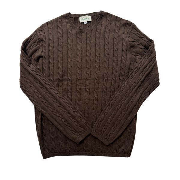 Yarnsmith Sapphire Jumper Cable Chocolate | Allium Interiors