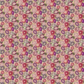 John Derian Fabric Varietes De Gloxinia Violet
