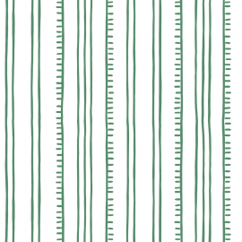 Anna Spiro Wallpaper Higgledy Piggledy Stripe Green