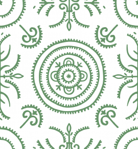 Anna Spiro Wallpaper Round & Round The Garden Green