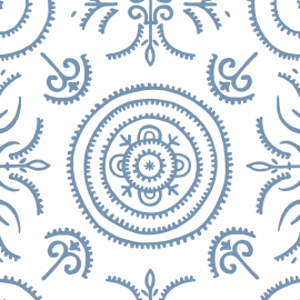 Anna Spiro Wallpaper Round & Round The Garden Pale Blue