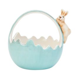 Annabel Trends Bunny Basket Ceramic Blue