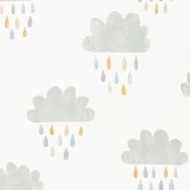 Scion Wallpaper April Showers Slate/Pickle/Paper