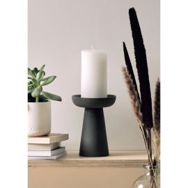 Aery Living Candle Holder Porcini Charcoal Large