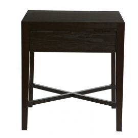 Ascot Open Bedside Table Mocca