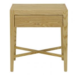 Ascot Open Bedside Table Natural