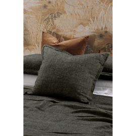 Bianca Lorenne Cela Charcoal Euro Pillowcase Pair