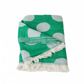 Rice Blanket Mint Green Dot