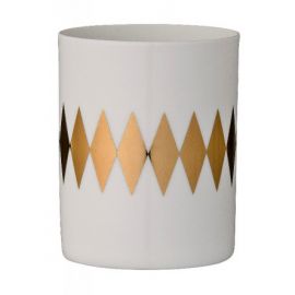 Bloomingville Candle Votive White/Gold Small
