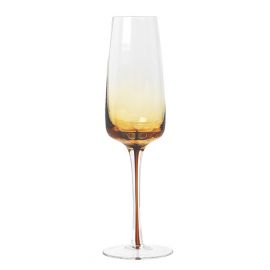 Broste Copenhagen Amber Champagne Glass Set of 4