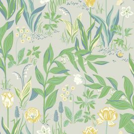 Borastapeter Wallpaper Spring Garden Grey