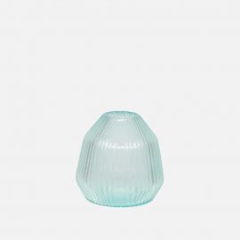 Brian Tunks Cut Glass Vase Conical Mini Frost