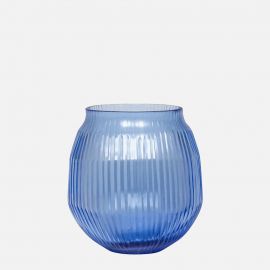 Brian Tunks Cut Glass Vase Small Bluebell