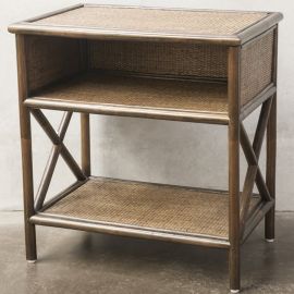 Bianca Lorenne Capezzalle Bedside Table Brown