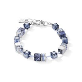 COEUR de LION Bracelet Geocube Sodalite & Haematite Blue