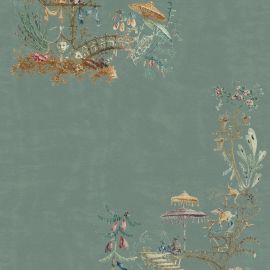 Mind The Gap Wallpaper Chinoiserie Blue