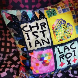 Christian Lacroix Cushion Arlecchino Wood Multicolore