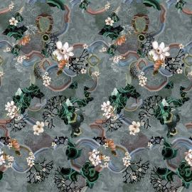 Christian Lacroix Wallpaper Algae Bloom Graphite