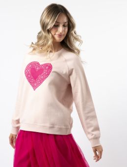 Stella+Gemma Sweater Neon Doily Heart