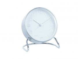 Karlsson Alarm Clock Classical Silver