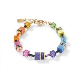 COEUR de LION Bracelet Geocube Multicolour Rainbow Gold