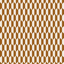 Cole And Son Fabric Tile Jacquard Dark Ginger & Cream