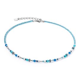 COEUR de LION Necklace Princess Spheres Mix Turquoise 