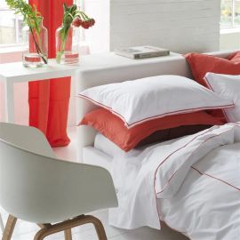 Designers Guild Astor Coral & Rosewood Oxford Pillowcase