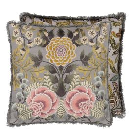 Designers Guild Cushion Brocart Decoratif Embroidered Sepia