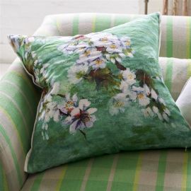 Designers Guild Cushion Fleur D Assam Emerald