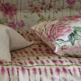 Designers Guild Cushion Kyoto Flower Coral