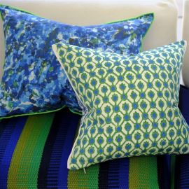 Designers Guild Cushion Outdoor Odisha Cobalt