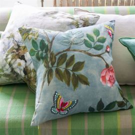 Designers Guild Cushion Papillon Chinois Teal