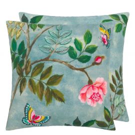 Designers Guild Cushion Papillon Chinois Teal