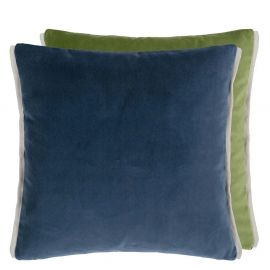 Designers Guild Cushion Varese Prussian & Grass