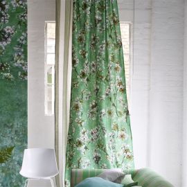 Designers Guild Fabric Fleur D Assam Emerald