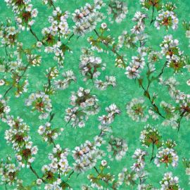 Designers Guild Fabric Fleur D Assam Emerald