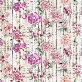Designers Guild Fabric Kyoto Flower Coral
