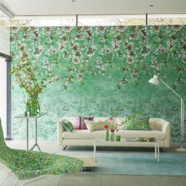 Designers Guild Wallpaper Assam Blossom Emerald