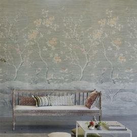 Designers Guild Wallpaper Manohari Grasscloth Blossom