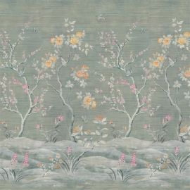 Designers Guild Wallpaper Manohari Grasscloth Blossom