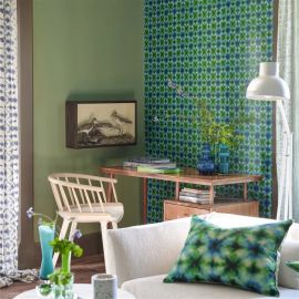Designers Guild Wallpaper Shibori Emerald