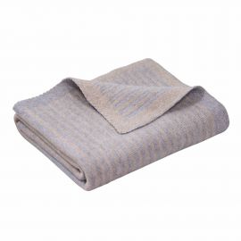 Dlux Bassinet Blanket CooCoo Stripe Grey