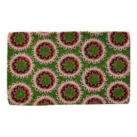 Bonnie And Neil Door Mat Cosmos Pink Green
