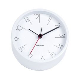 Karlsson Alarm Clock Elegant Number White