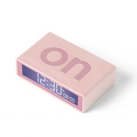 Lexon Flip+ Clock Rubber Pink