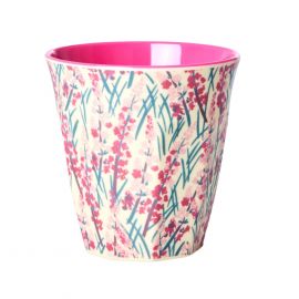 Rice Melamine Cup Two Tone Flower Field