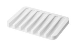 Yamazaki Flow Soap Tray Silicone White