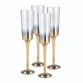 Nel Lusso Cariso Champagne Flutes set of 4