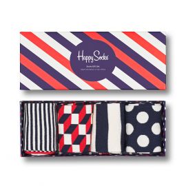Happy Socks Gift Set Classic Navy 4 Pack